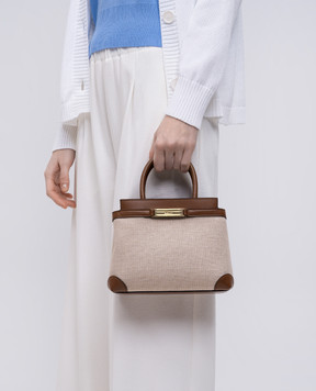 Bally Бежева сумка Daily з логотипом WAH02FVT842