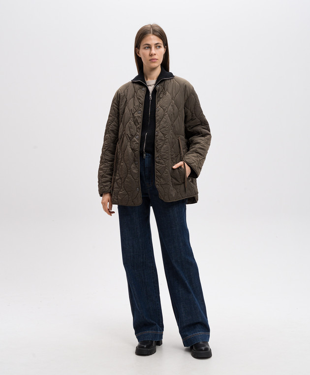 Max Mara Weekend Зеленая парка OLINDA со съемной курткой OLINDA изображение 2