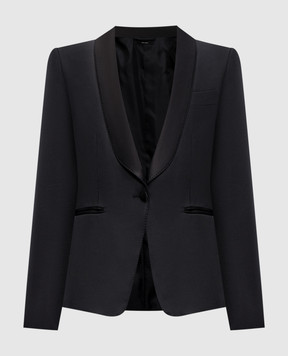 Tom Ford Черный жакет из шерсти и шелка GI3009FAX1300