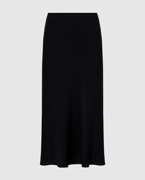 Allude Чорна спідниця із шовку 25584005