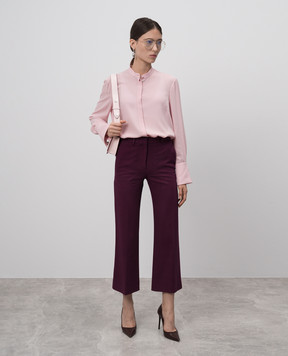 Victoria Beckham Фіолетові штани кльош TRCRP2508