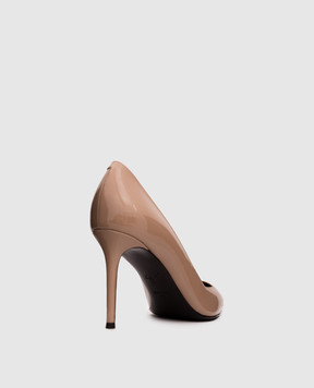 Giuseppe Zanotti Бежеві шкіряні лаковані туфлі Raquel I460018