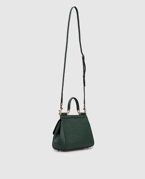 Dolce&Gabbana Зелена шкіряна сумка Sicily BB6003B1001