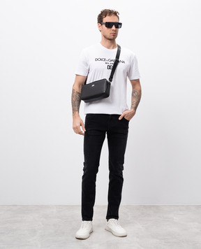 Dolce&Gabbana Біла футболка з логотипом G8PD7ZG7B9X