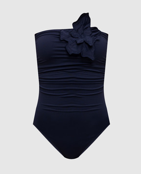 Twinset Синий купальник с драпировкой 251LMMV00