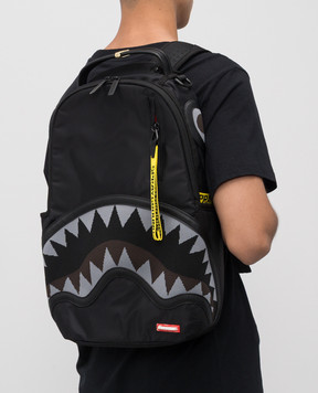 Sprayground Дитячий чорний рюкзак SHARK CENTRAL PARCHUTE DLX 910B7736NSZ
