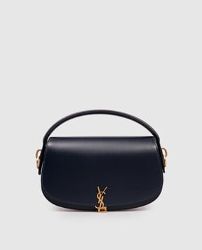 Saint Laurent Синя шкіряна сумка-седл VOLTAIRE 8373820SX0W
