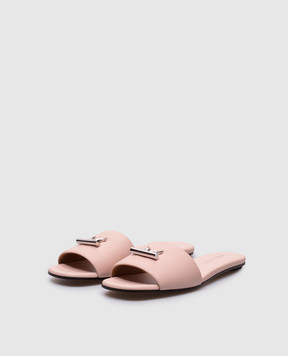 Alexander McQueen Рожеві шкіряні шльопанці 817471WIACT