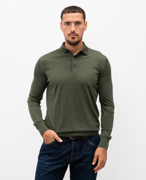 Loro Piana Зелене поло з вовни FAI2551