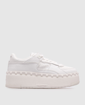 Valentino Белые кожаные кроссовки FREEDOTS XL 6W2S0IG5RDG