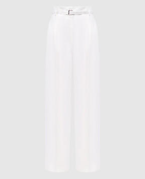 PROENZA SCHOULER Білі штани Jules з льоном R2526004BY333