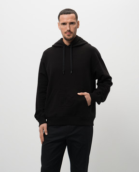 Dolce&Gabbana Черные худи с фактурным логотипом G9ZU0ZG7O2S