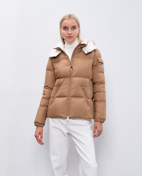 Moncler Бежевый пуховик Fourmines J20931A0016054A81