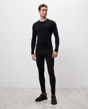 Maison Margiela MM6 Чорний лонгслів MM6 x Salomon SH0NH0009M20037