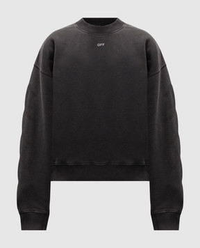 Off-White Серый свитшот с принтом S. Matthew Skate OMBA054C99FLE009