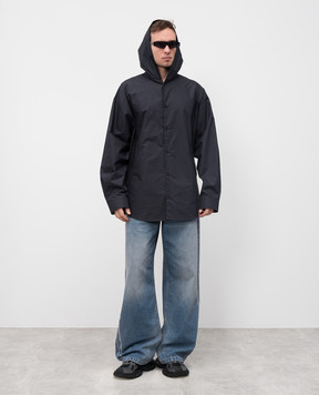 Balenciaga Черная рубашка с капюшоном 814125TNM60
