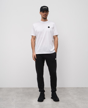 Moncler Біла футболка з логотипом K10918C000738390Y