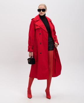 WARDROBE.NYC Червоний двобортний тренч W4009PC