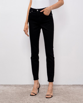 Dolce&Gabbana Черные брюки с нашивкой логотипа FTC67DG8NM9