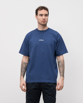Stone Island Синяя футболка с логотипом K1S1521002RCS0153