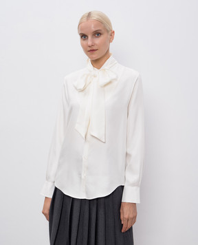 Thom Browne Белая блуза из шелка FLL200AF0780