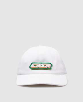 Casablanca Біла кепка з нашивкою логотипа Casa AS24HAT00208