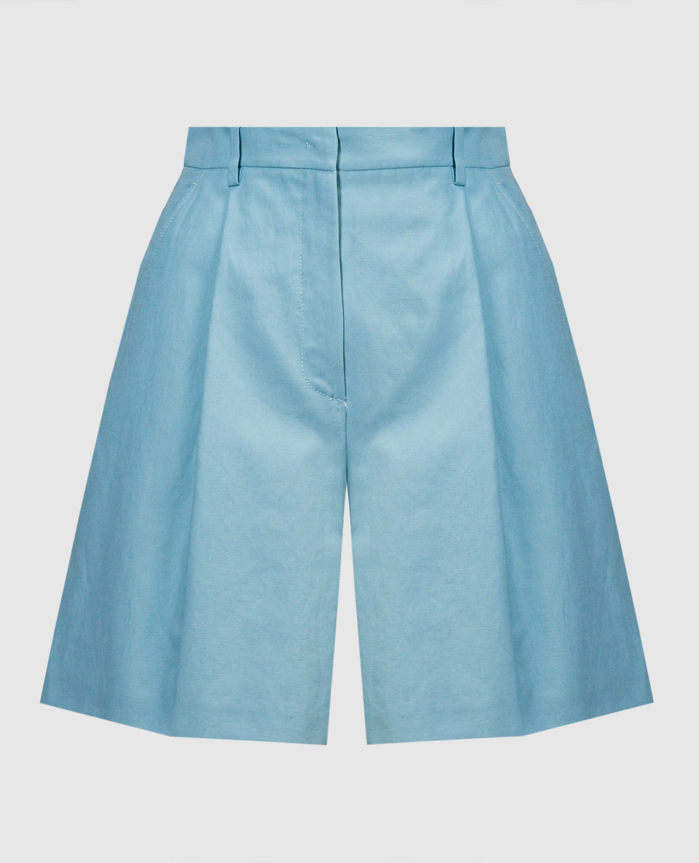 Ecuba blue linen shorts