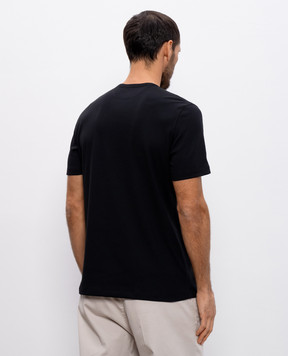Brunello Cucinelli Черная футболка прямого кроя MR8061336