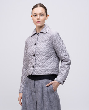 Peserico Сіра стьобана куртка S23021N6957
