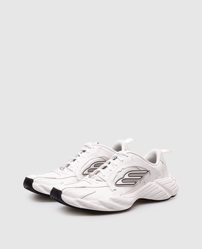 Balenciaga Білі шкіряні кросівки Monday 825418WDTSC
