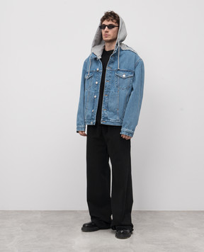Vetements Синя джинсова куртка з вишивкою логотипа UA66JA510N