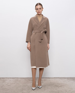Max Mara Бежеве пальто ESTURIA з вовни ESTURIA