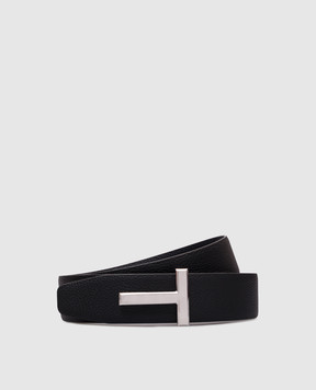 Tom Ford Чорний шкіряний ремінь T ICON TB178LCL236S
