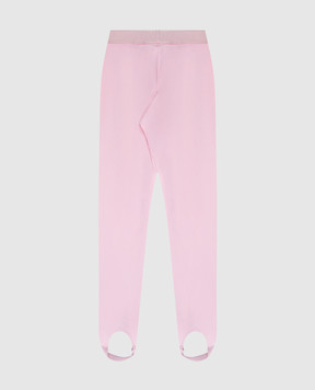Versace Детские розовые леггинсы со штрипками 10182011A00146