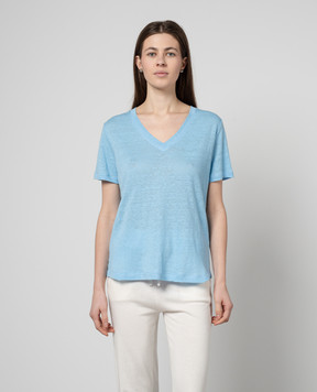Allude Блакитна футболка з льону 24282003
