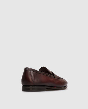 Santoni Коричневі шкіряні лофери MCNC18837SI9KMEM
