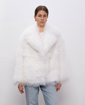 Rindi Біла шуба з овчини 088MG025