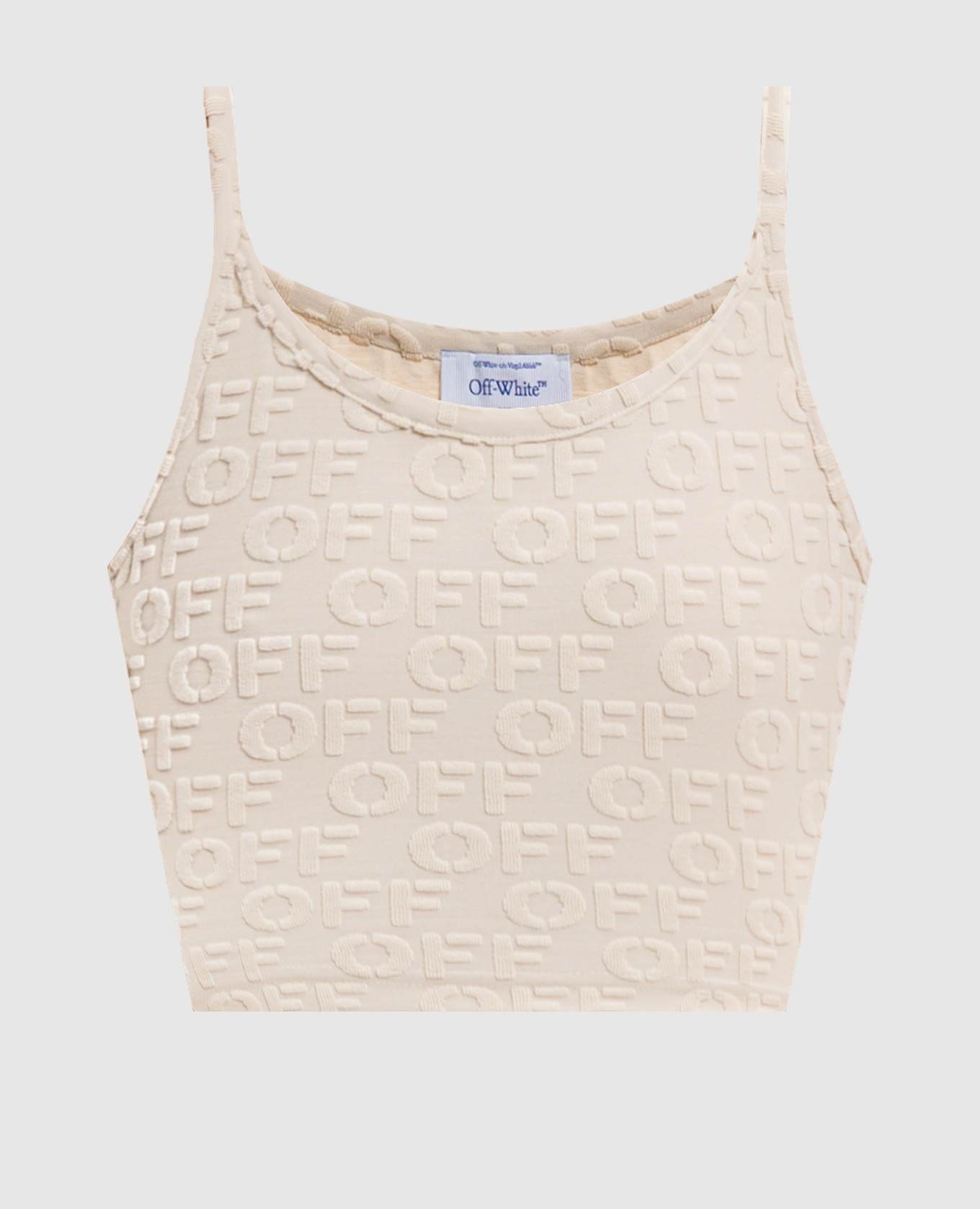 

Бежевый топ с логотипом, Топы