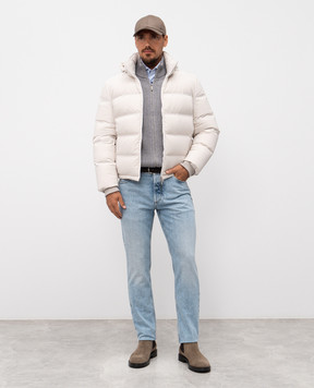 Brunello Cucinelli Блакитні джинси з патчем логотипа M241PD3210
