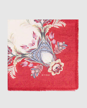 Etro Бежевый платок с узором Пейсли WAYA0001AV768
