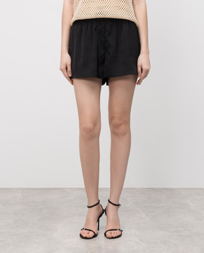 Helmut Lang Чорні шорти з логотипом P02HW205