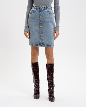 Balmain Блакитна джинсова спідниця FF0LC267DF97
