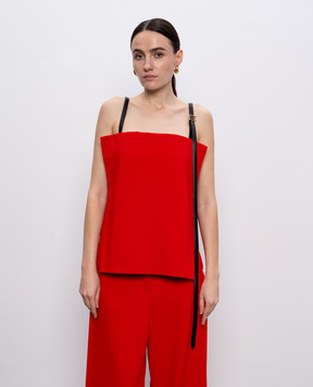 Max Mara Sportmax Червоний топ RUNWAY AGI1234