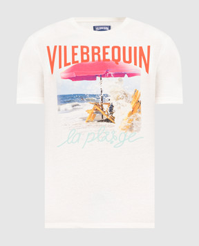 Vilebrequin Біла футболка Wave On VBQ Beach PTSAP386