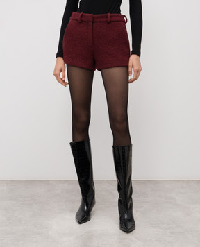 16Arlington Бордовые шорты Inga букле с шерстью TR122AW2502