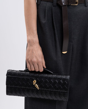 Bottega Veneta Черный кожаный клатч Andiamo 741511VCPP3