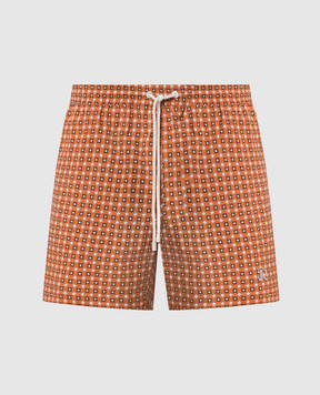 Stefano Ricci Оранжевые шорты для вышивки логотипа MDB9200050B23500