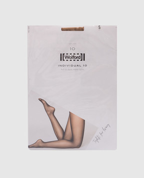 Wolford Коричневі колготи Individual 10 den 18382