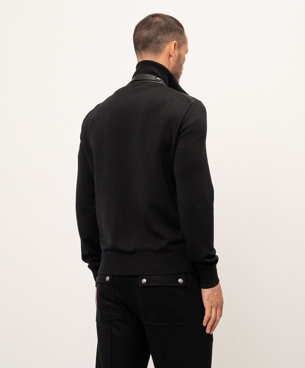 Tom Ford Черная комбинированная куртка KZY003YMW012F24 изображение 4