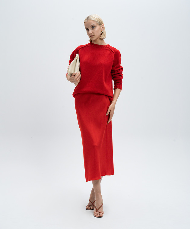 Rohe Червоний светр з вовни і кашеміру 41223144 зображення 2